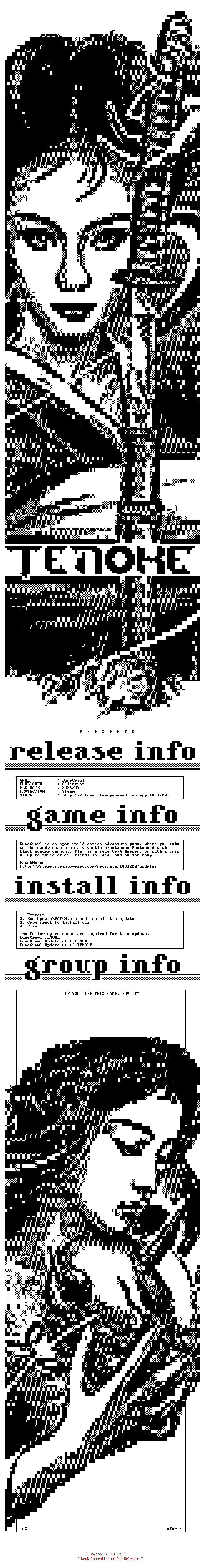 NFO for the release DuneCrawl.Update.v1.13-TENOKE by TENOKE