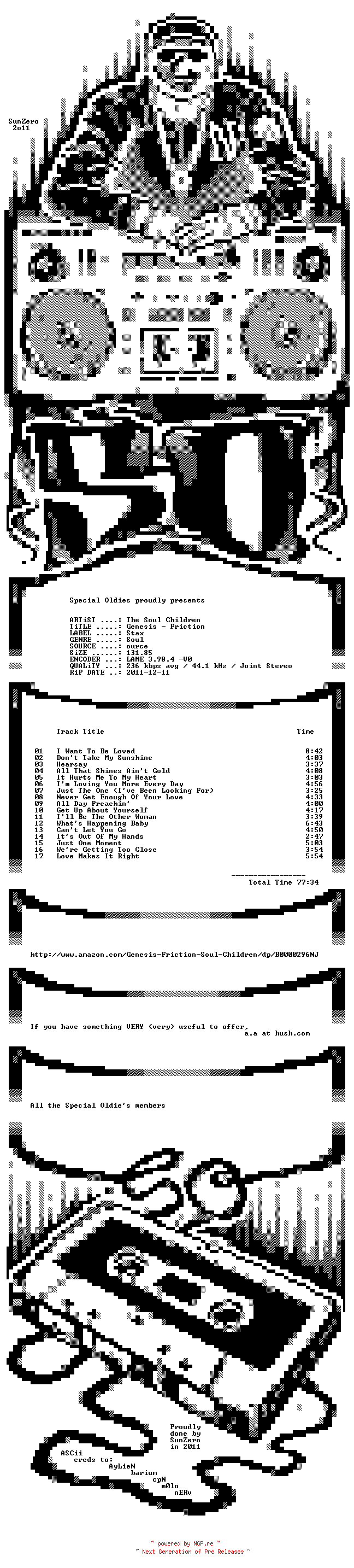 NFO for the release the_soul_children-genesis-friction-1999 by 1999